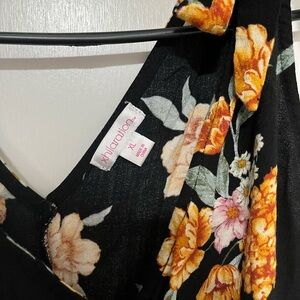 Yellow floral jumpsuit